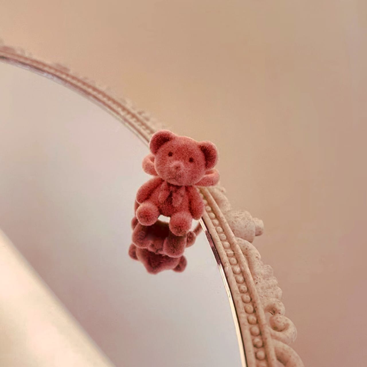 Fluffy Bear Orange Peach - Ring